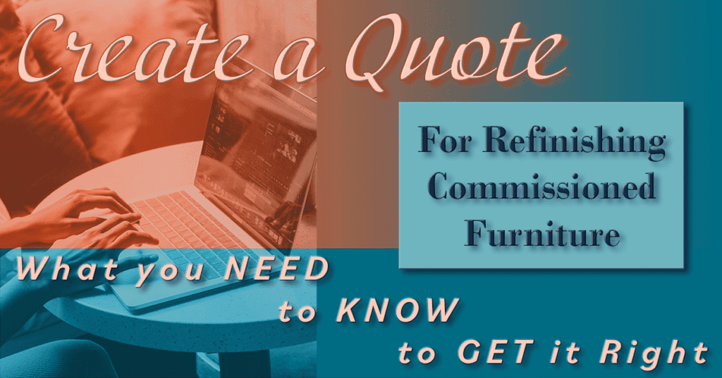quote for refinishing furniture cover photo