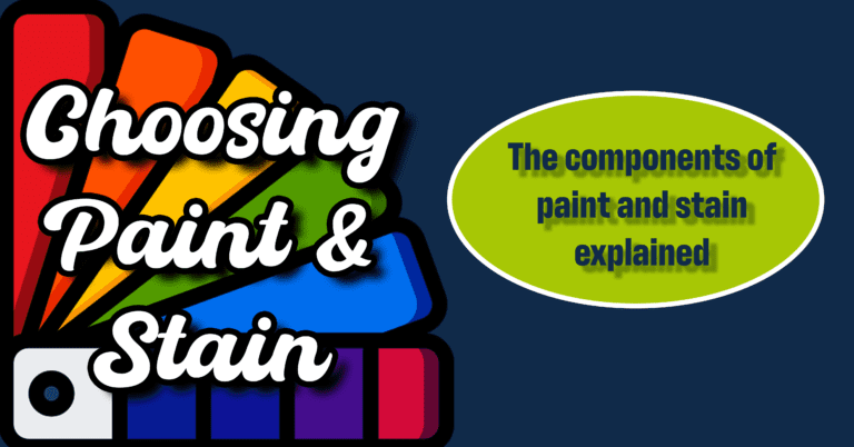 Components of Paint and Stain